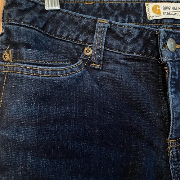 Carhartt Plaid Lined Women’s Jeans Like NEW - Picture 6 of 11